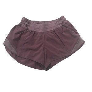 Lululemon Hotty Hot Short II 4 2.5" Mauve Pink Purple Running Swift Two Tone